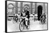 Parisians Travelling by Bicycle, German-Occupied Paris, July 1940-null-Framed Stretched Canvas