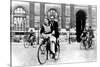 Parisians Travelling by Bicycle, German-Occupied Paris, July 1940-null-Stretched Canvas