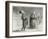 Parisians Waiting for the Famous Comet, 1857-Honore Daumier-Framed Giclee Print