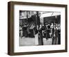 Parisians Watching a German Aeroplane, First World War, 1914-null-Framed Giclee Print