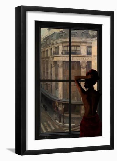 Parisien Affairs II-Eric Yang-Framed Art Print