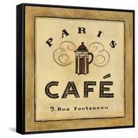 Parisienne Cafe-Angela Staehling-Framed Stretched Canvas