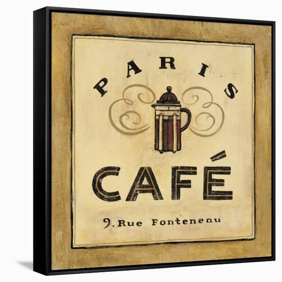 Parisienne Cafe-Angela Staehling-Framed Stretched Canvas