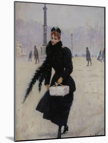 Parisienne, place de la Concorde-Jean Béraud-Mounted Giclee Print