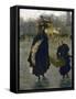 Parisiennes sur la place de la Concorde-Giuseppe De Nittis-Framed Stretched Canvas