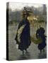 Parisiennes sur la place de la Concorde-Giuseppe De Nittis-Stretched Canvas