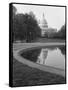 Park and the U.S. Capitol-GE Kidder Smith-Framed Stretched Canvas