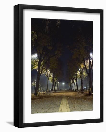 Park at Night, Padua, Italy-Chuck Haney-Framed Photographic Print