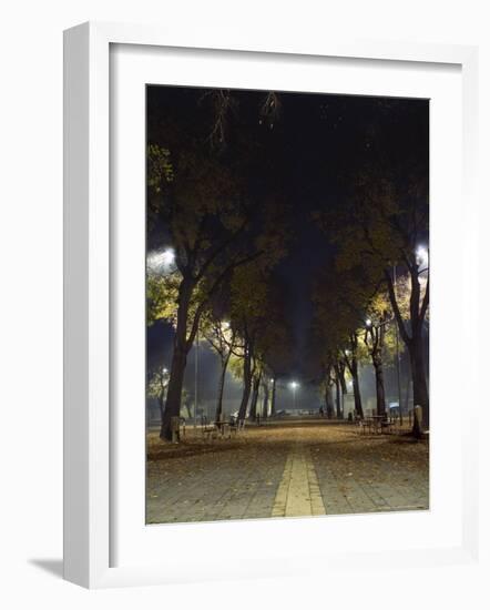 Park at Night, Padua, Italy-Chuck Haney-Framed Photographic Print