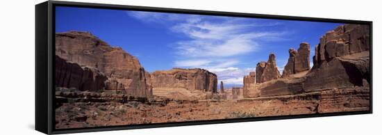 Park Avenue, Arches National Park, Moab, Utah, United States of America (U.S.A.), North America-Lee Frost-Framed Stretched Canvas