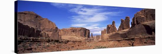 Park Avenue, Arches National Park, Moab, Utah, United States of America (U.S.A.), North America-Lee Frost-Stretched Canvas