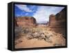 Park Avenue, Arches National Park, Moab, Utah, USA-Lee Frost-Framed Stretched Canvas