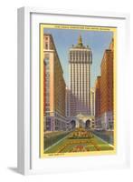 Park Avenue, New York Central Building, New York City-null-Framed Art Print