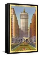 Park Avenue, New York Central Building, New York City-null-Framed Stretched Canvas