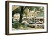 Park Avenue, Winter Park-null-Framed Art Print