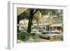 Park Avenue, Winter Park-null-Framed Art Print