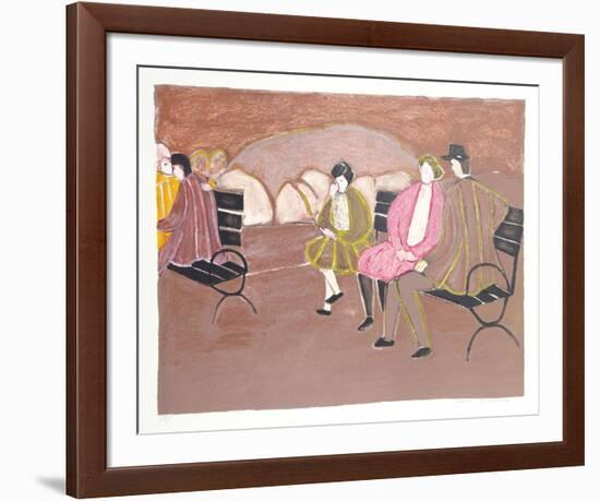 Park Bench-Harold Baumbach-Framed Limited Edition