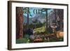 Park City, Utah - Wildlife Utopia-Lantern Press-Framed Art Print