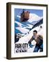 Park City Vintage Ski Lift-null-Framed Giclee Print