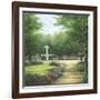 Park Fountain-Lene Alston Casey-Framed Art Print