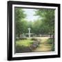 Park Fountain-Lene Alston Casey-Framed Art Print