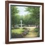 Park Fountain-Lene Alston Casey-Framed Art Print