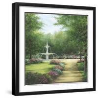 Park Fountain-Lene Alston Casey-Framed Art Print