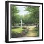 Park Fountain-Lene Alston Casey-Framed Art Print