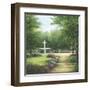 Park Fountain-Lene Alston Casey-Framed Art Print