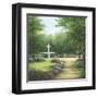 Park Fountain-Lene Alston Casey-Framed Art Print