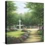 Park Fountain-Lene Alston Casey-Stretched Canvas