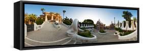 Park Guell, Barcelona, Catalonia, Spain-null-Framed Stretched Canvas