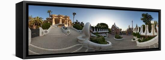 Park Guell, Barcelona, Catalonia, Spain-null-Framed Stretched Canvas