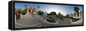 Park Guell, Barcelona, Catalonia, Spain-null-Framed Stretched Canvas