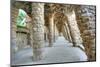 Park Guell Colonnaded Footpath, Barcelona, Spain-Rob Tilley-Mounted Photographic Print