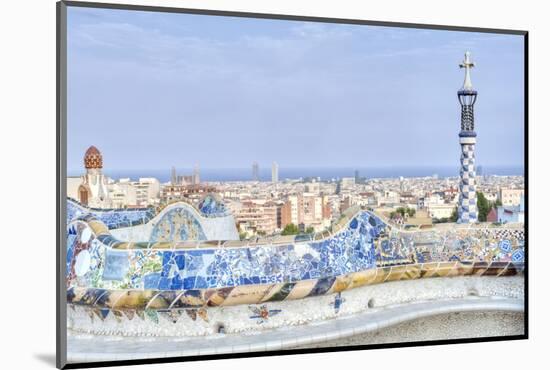 Park Guell Terrace, Barcelona, Spain-Rob Tilley-Mounted Photographic Print