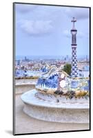 Park Guell Terrace, Barcelona, Spain-Rob Tilley-Mounted Photographic Print