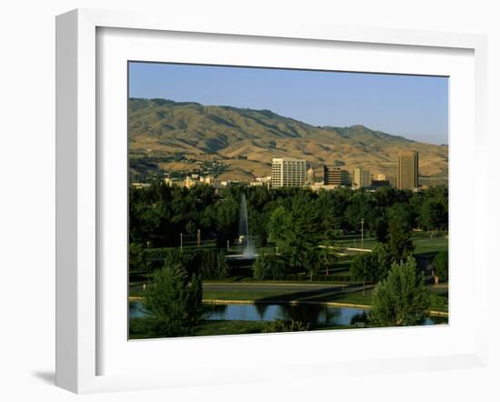 Park in a City, Ann Morrison Park, Boise, Ada County, Idaho, USA-null-Framed Photographic Print