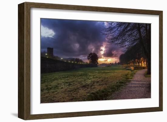 Park in Florence, Italy-Giuseppe Torre-Framed Photographic Print