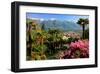 Park in the District of Orselina with View of the Town and Lake, Locarno, Switzerland-null-Framed Art Print