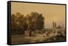 Park in the Vicinity of Paris-Charles Rochussen-Framed Stretched Canvas