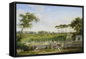 Park of the Villa Pamphili. 1832-Johann Christian Reinhart-Framed Stretched Canvas
