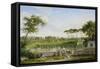 Park of the Villa Pamphili. 1832-Johann Christian Reinhart-Framed Stretched Canvas