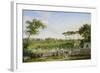 Park of the Villa Pamphili. 1832-Johann Christian Reinhart-Framed Giclee Print