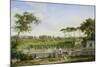 Park of the Villa Pamphili. 1832-Johann Christian Reinhart-Mounted Giclee Print