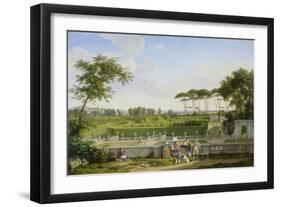 Park of the Villa Pamphili. 1832-Johann Christian Reinhart-Framed Giclee Print