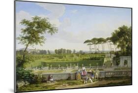 Park of the Villa Pamphili. 1832-Johann Christian Reinhart-Mounted Giclee Print