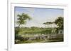 Park of the Villa Pamphili. 1832-Johann Christian Reinhart-Framed Giclee Print