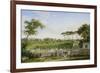 Park of the Villa Pamphili. 1832-Johann Christian Reinhart-Framed Giclee Print