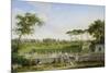Park of the Villa Pamphili. 1832-Johann Christian Reinhart-Mounted Giclee Print